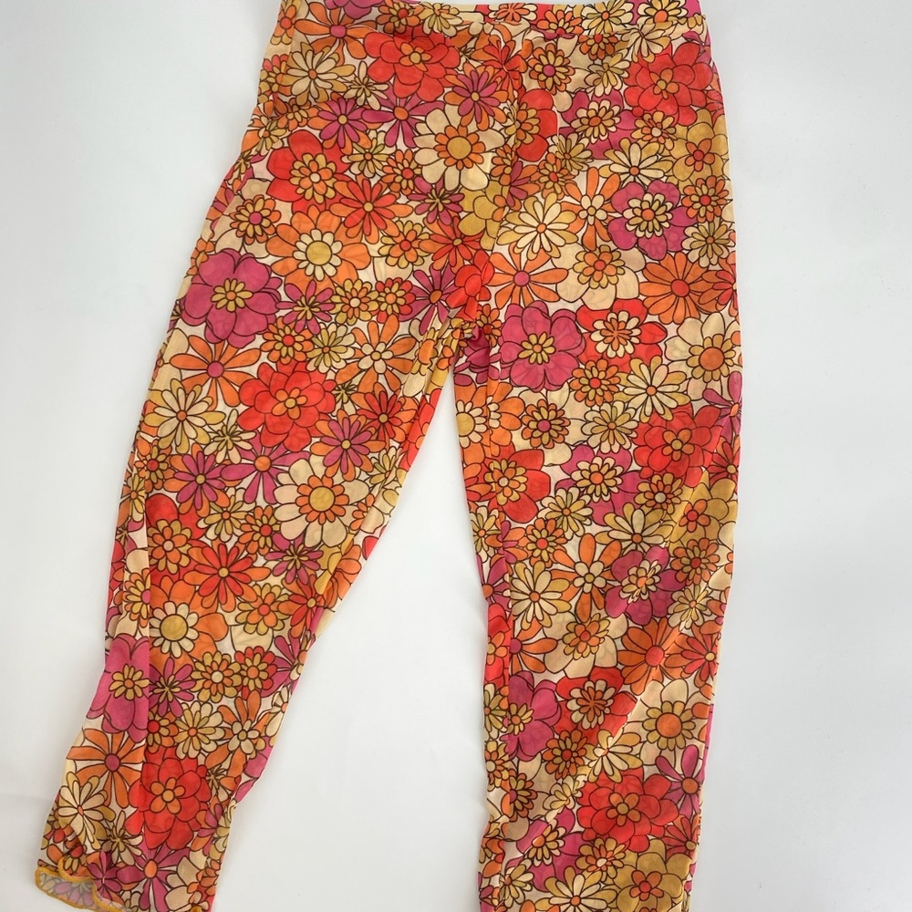 Pre-Owned Girls Size 7Y Floral Swim Cover-Up